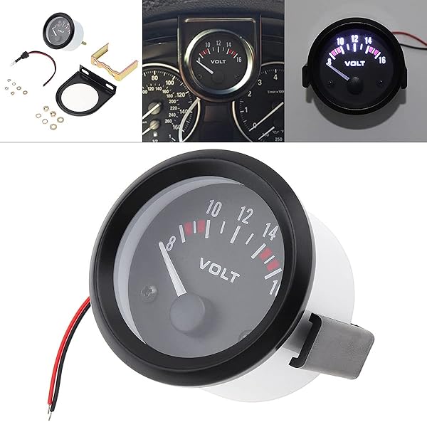 "ePathChina 2" 52MM 12V Universal LED Car Voltmeter Gauge - Accurate Voltage Monitoring for Your Vehicle" - Image 9