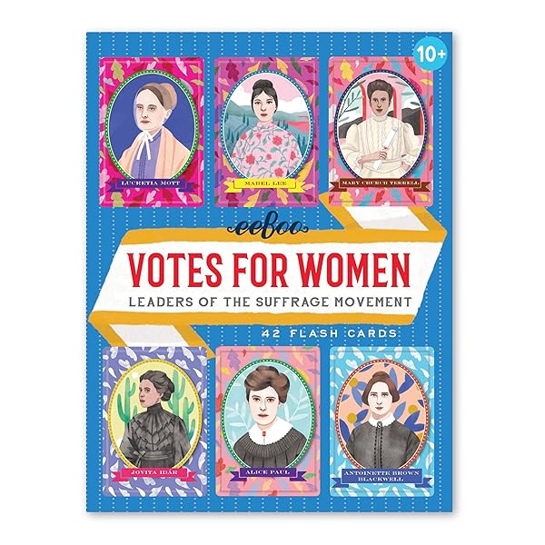 eeBoo eeBoo Votes for Women Flashcards: Teach Kids About Suffrage Leaders Ages 10+ | Educational & Fun!