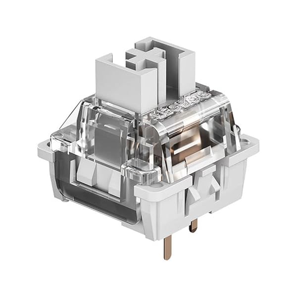 EPOMAKER LEOBOG Graywood V3 Linear Switch Set - 100 Pre-lubed 40gf 3-Pin Switches for Custom Gaming Keyboards