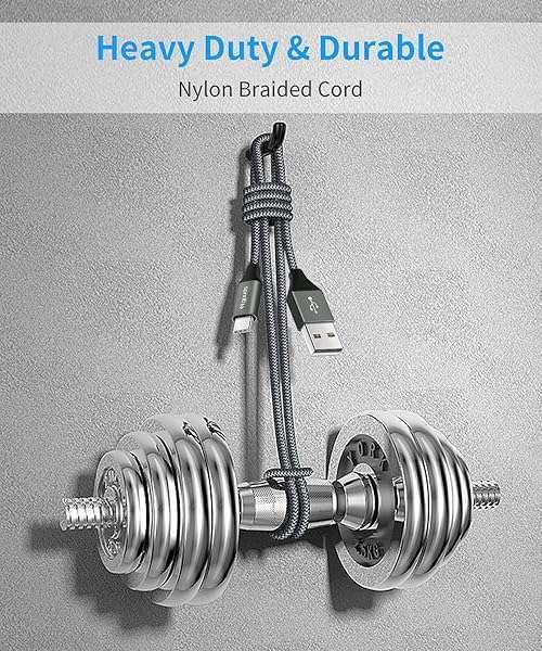 15ft Long USB Type C Cable - Fast Charging Nylon Braided Cord for Samsung, LG, Moto, Google & More - Image 6