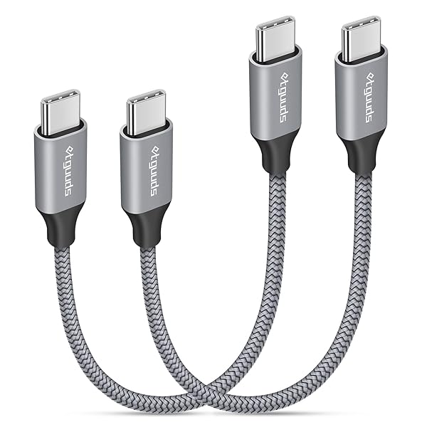 etguuds Short USB C to USB C Cable 0.5ft 2-Pack Fast Charging 60W for iPhone 16 15 Pro Max Samsung Galaxy S24 MacBook iPad Pixel - Image 3