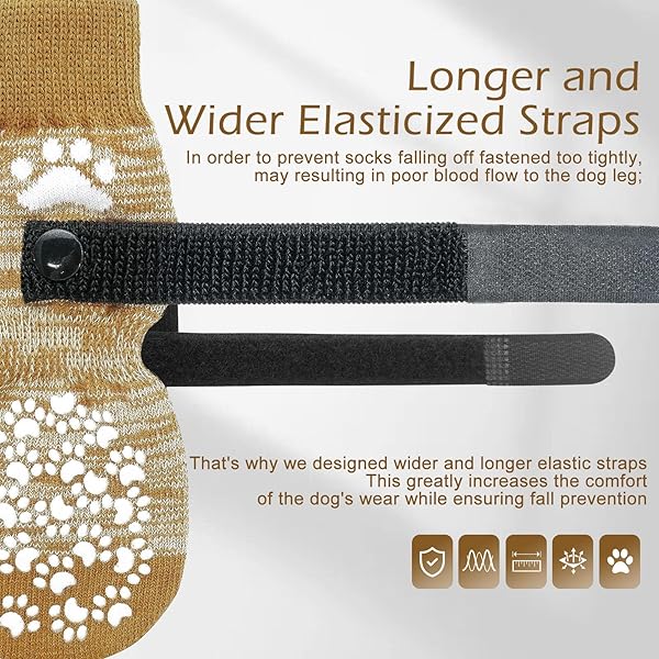 EXPAWLORER Anti Slip Dog Socks for Paw Protection and Traction Control on Hot Pavement for Small Medium Large Senior Dogs - Image 7