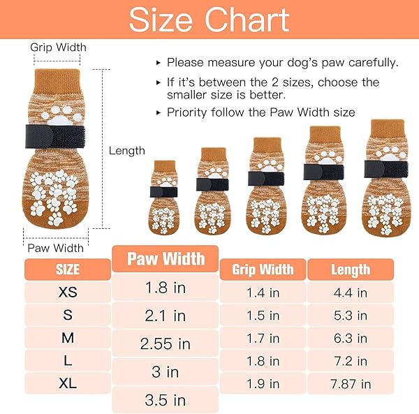EXPAWLORER Anti Slip Dog Socks for Paw Protection and Traction Control on Hot Pavement for Small Medium Large Senior Dogs - Image 8