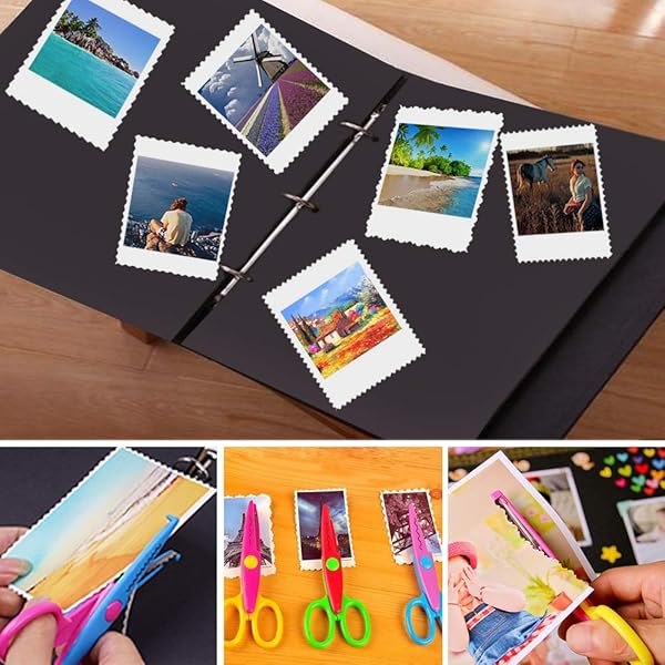 findTop 112 Piece DIY Craft Supplies Set with Craft Punch Creative Scissors and Double Sided Origami Paper for Scrapbooking and Art Projects - Image 9