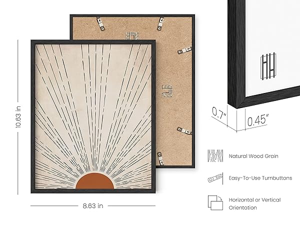 HAUS AND HUES Set of 6 Mid Century Modern Art Posters with Black Frames 8x10 for Stylish Wall Decor - Image 5