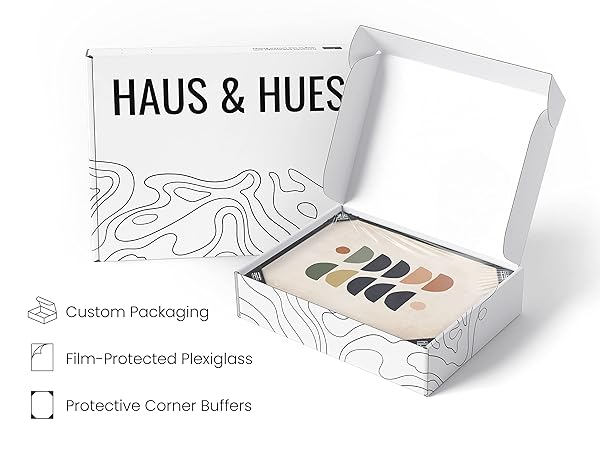 HAUS AND HUES Set of 6 Mid Century Modern Art Posters with Black Frames 8x10 for Stylish Wall Decor - Image 6