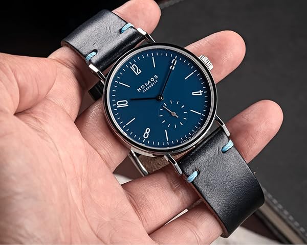 hemsut h 18mm Leather Watch Bands for Men, Thin Soft Horween Leather Watch Strap Quick Release Vintage Watch Wrap - Image 2