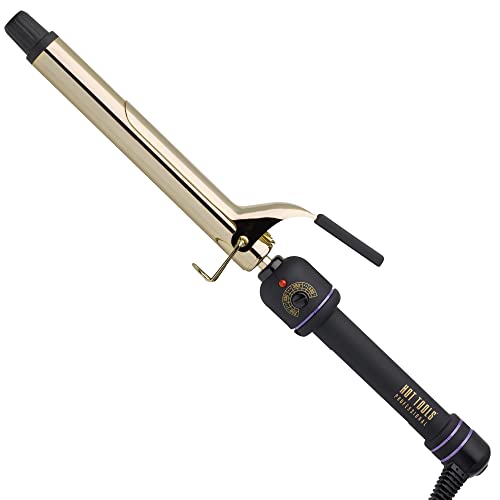 HOT TOOLS Hot Tools Pro Artist 24K Gold Curling Iron: Extra Long, Defined Curls That Last (1 inch)