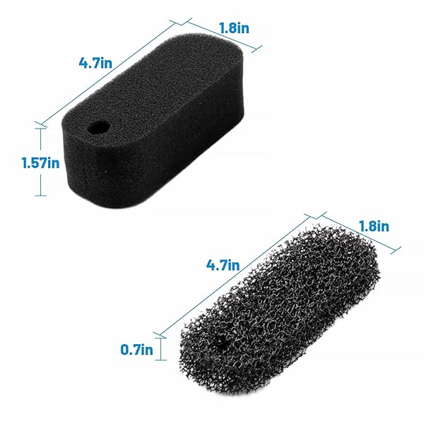 Hygger 12 Pack Replacement Aquarium Filter Sponge for HG979 Turtle Filter Coarse and Fine Pads - Image 6