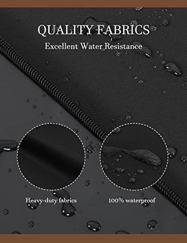 iBirdie Outdoor TV Cover 52 to 55 inch Waterproof, Cover Size 52''W x 31''H, Weatherproof, with Zipper for Outside Flat Screen 52 to 55 inch TV, - Image 4