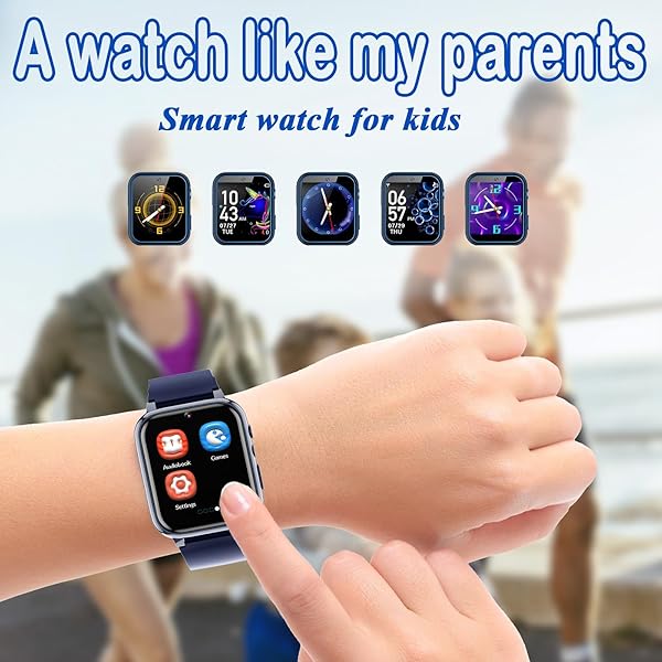 iCHOMKE Smart Watch for Kids with Games Camera Pedometer Calendar and Audio Book Perfect Gift for Children Ages 4 to 12 Blue - Image 4