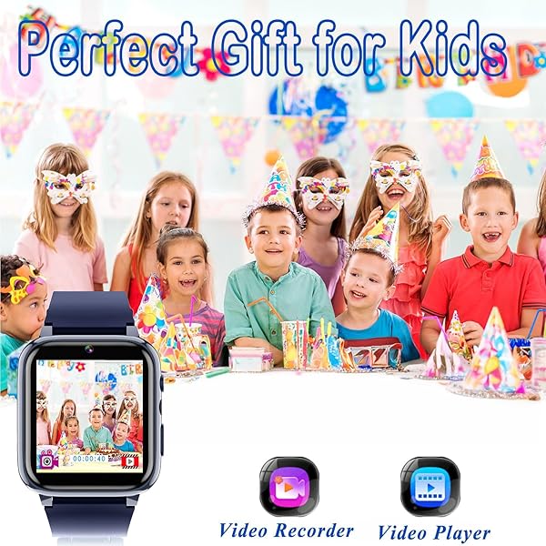 iCHOMKE Smart Watch for Kids with Games Camera Pedometer Calendar and Audio Book Perfect Gift for Children Ages 4 to 12 Blue - Image 10