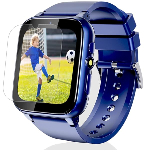iCHOMKE Smart Watch for Kids with Games Camera Pedometer Calendar and Audio Book Perfect Gift for Children Ages 4 to 12 Blue - Image 3