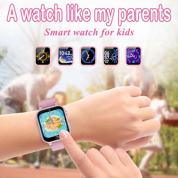 iCHOMKE Smart Watch for Kids with Games Camera Pedometer Calendar and More Perfect Gift for Girls and Boys Aged 4 to 12 Pink - Image 4