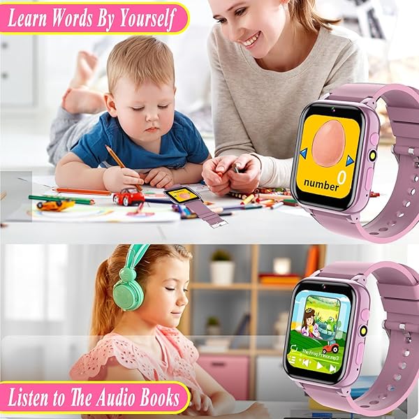 iCHOMKE Smart Watch for Kids with Games Camera Pedometer Calendar and More Perfect Gift for Girls and Boys Aged 4 to 12 Pink - Image 8