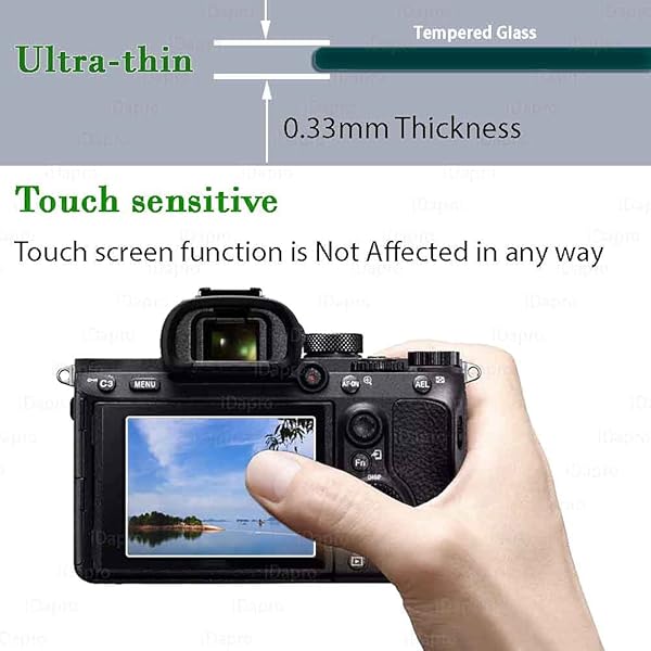 iDaPro Screen Protector for Nikon D850 2 Pack Tempered Glass Easy Installation Top Screen Protection - Image 6