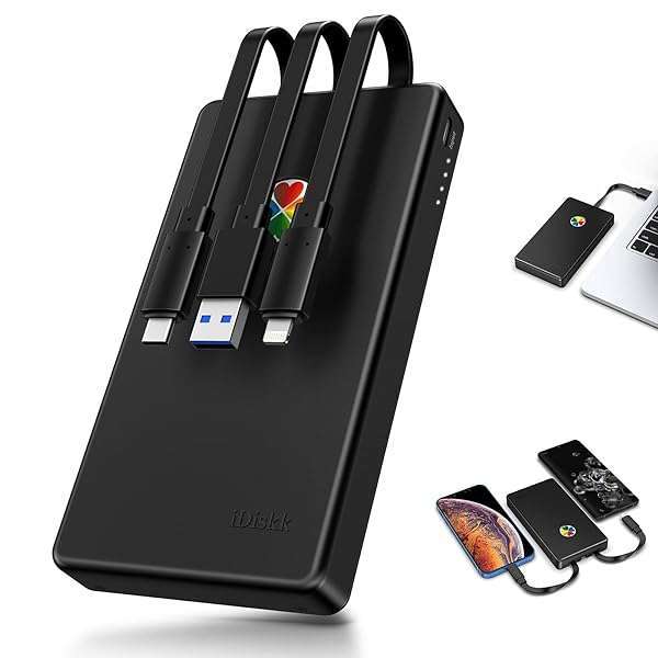 iDiskk 2TB External Hard Drive for iPhone, iPad & Android - Fast Backup for Photos, Videos & Docs | Compatible with iPhone 15 & 16