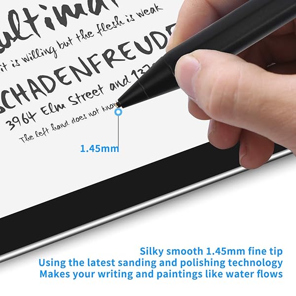iPhone 15 14 13 12 Pro Max Stylus Pencil Active Digital Pen Type C Recharge Ultra Fine Tip for Drawing and Notes Black - Image 7