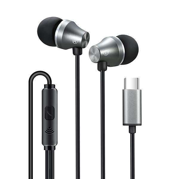 iRAG iRAG A101C USB C Headphones: Wired Earbuds with Microphone for Samsung Galaxy & Google Pixel