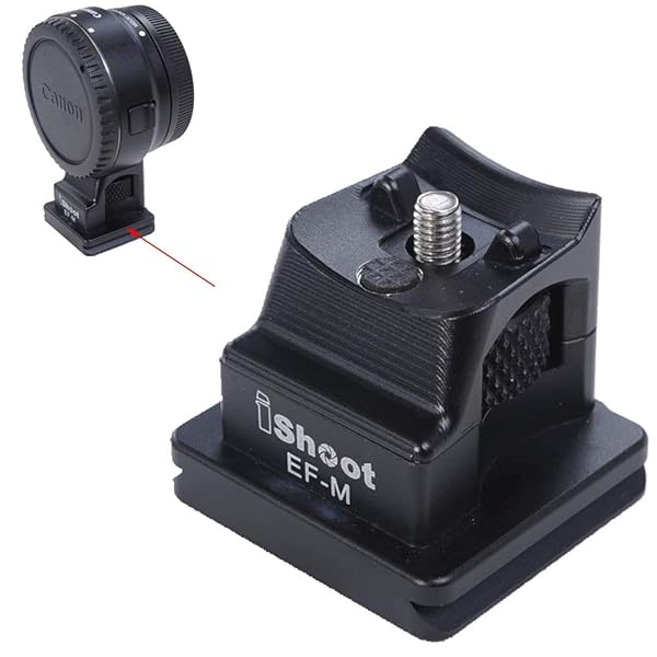 iShoot iShoot Tripod Mount Ring Base Lens Collar Foot Replacement Stand for Canon EF EOS M Camera Quick Release Plate Compatible with Arca Swiss