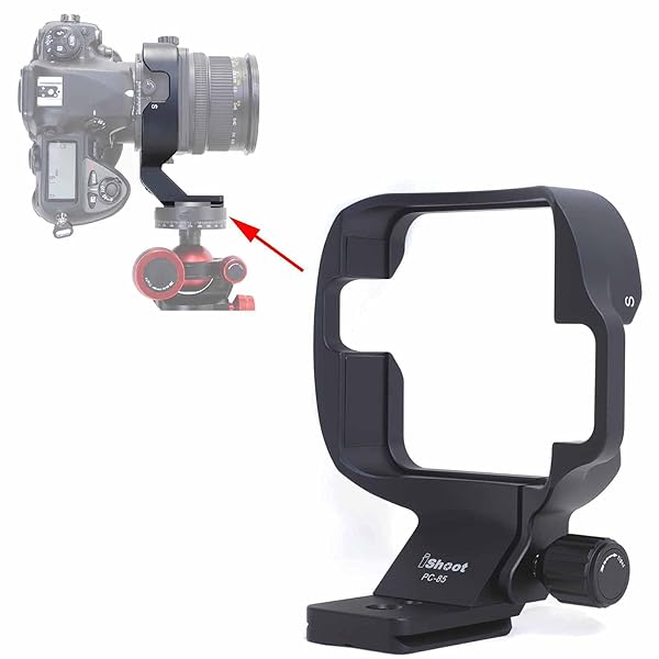 iShoot Tripod Mount Ring for Nikon PC Micro-NIKKOR 85mm f/2.8D - Arca-Swiss Quick Release Lens Collar Support