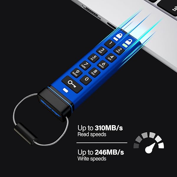 iStorage datAshur PRO+C 256GB: Secure USB Type-C Memory Stick with FIPS 140-3, PIN Protection & Type C-A Adapter - Image 7