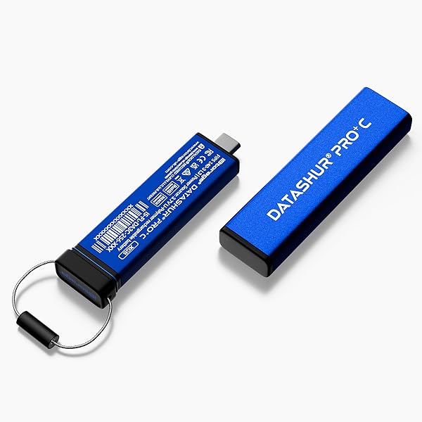 iStorage datAshur Pro C 128GB Secure USB Type C Memory Stick FIPS 140 3 Level 3 Pending PIN Protected Type C A Adapter Included - Image 4