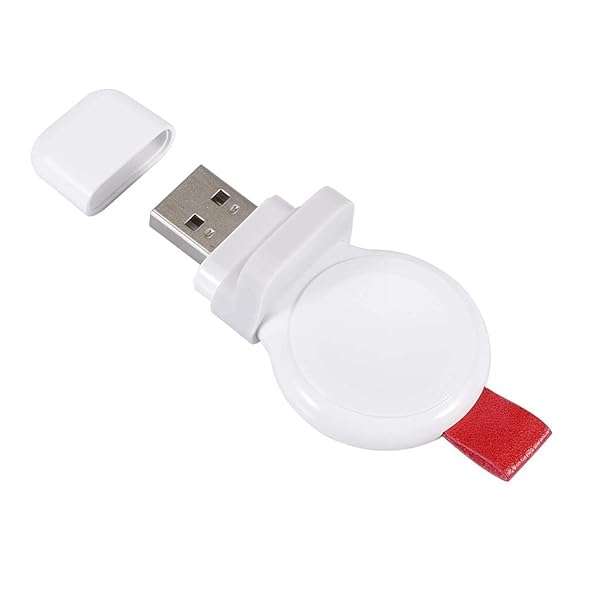 i.VALUX Portable Magnetic Travel Charger for Apple Watch - Fast Wireless Charging for Series 8, 7, 6, 5, 4, 3, 2 (White) - Image 9