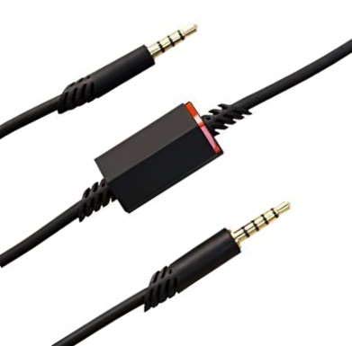Ienza 2.0M A40 Cord Replacement Inline Mute Console Cable for Astro A40 A40 TR Gaming Headset