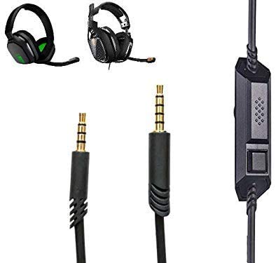 ienza Long 6FT Inline Mic Mute Volume Control Cable for Astro A10 A40 Gaming Headsets - Image 3
