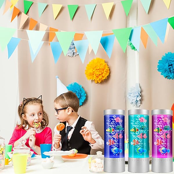 Impcenst Bubble Fish Lamp LED Aquarium Sensory Light 15ft Colorful Bubble Tube for Bedroom Kids Room Living Room Party - Image 9