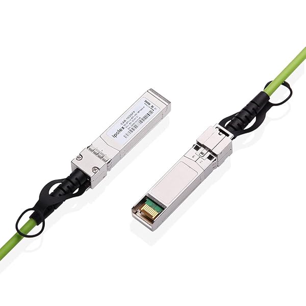 ipolex 10G SFP+ Twinax Cable 0.25m Green Direct Attach Copper DAC Compatible with Cisco Meraki Ubiquiti Mikrotik Intel Fortinet Netgear D-Link - Image 5