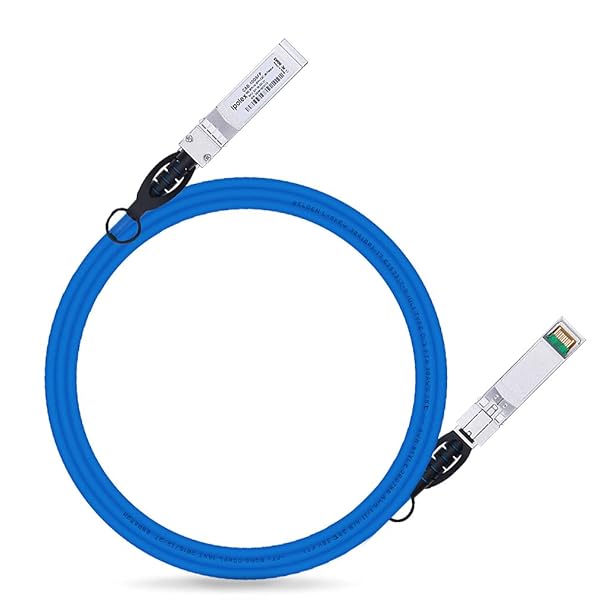 ipolex 10G SFP+ Twinax Cable 2m Passive Direct Attach Copper DAC Blue Compatible with Cisco Meraki Ubiquiti Mikrotik Intel Fortinet Netgear D-Link Supermicro - Image 2