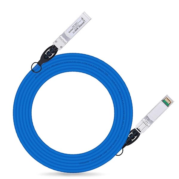 ipolex 10G SFP+ Twinax Cable 3m Passive Direct Attach Copper DAC Blue Compatible with Cisco Meraki Ubiquiti Mikrotik Intel Fortinet Netgear D-Link Supermicro