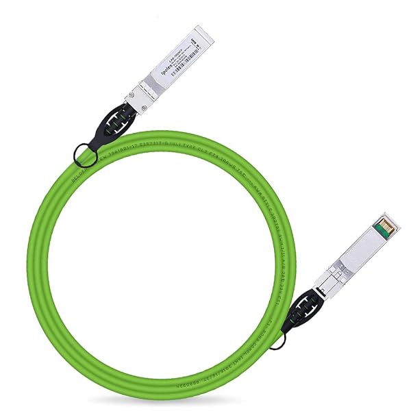 ipolex 10G SFP+ Twinax Cable 2m Green Direct Attach Copper DAC Compatible with Cisco Meraki Ubiquiti Mikrotik Intel Fortinet Netgear D-Link Supermicro