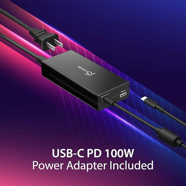 j5create USB Type C Docking Station 100W PD Charger Supports 3 Displays HDMI DisplayPort VGA for MacBook Pro Air XPS and More - Image 4