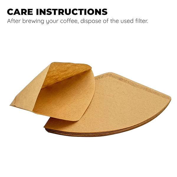 Jacent Fill N Brew Disposable #2 Coffee Filters - 100 Cone Shape Filters per Pack - Image 7