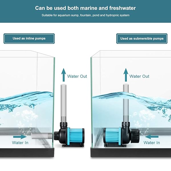 JEREPET 520GPH 20W 9FT Submersible Water Pump for Aquariums Fountains Hydroponics and Ponds - Image 6