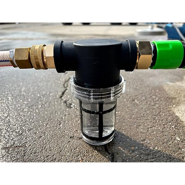 JOEJET Garden Hose Filter Sediment Filter Attachment for Pressure Washer Inline Water Filter with 40 Mesh and 100 Mesh Screen 2 Pack O-Ring - Image 7