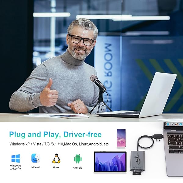 Jorkar CFexpress Type B and XQD Card Reader USB-C for Nikon Canon Panasonic 2in1 USB 3.2 10Gbps High Speed Memory Card Reader - Image 7