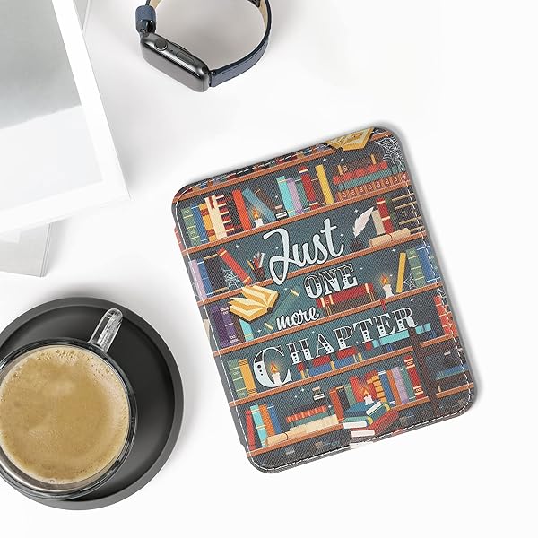 KWMobile Case for Barnes & Noble Nook Glowlight 4/4e - Colorful Library Motto eReader Cover - Image 3