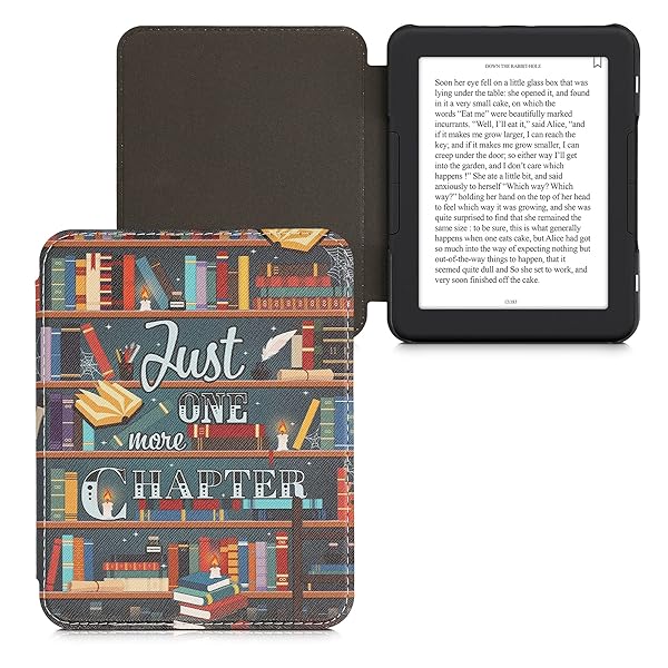 KWMobile Case for Barnes & Noble Nook Glowlight 4/4e - Colorful Library Motto eReader Cover - Image 6