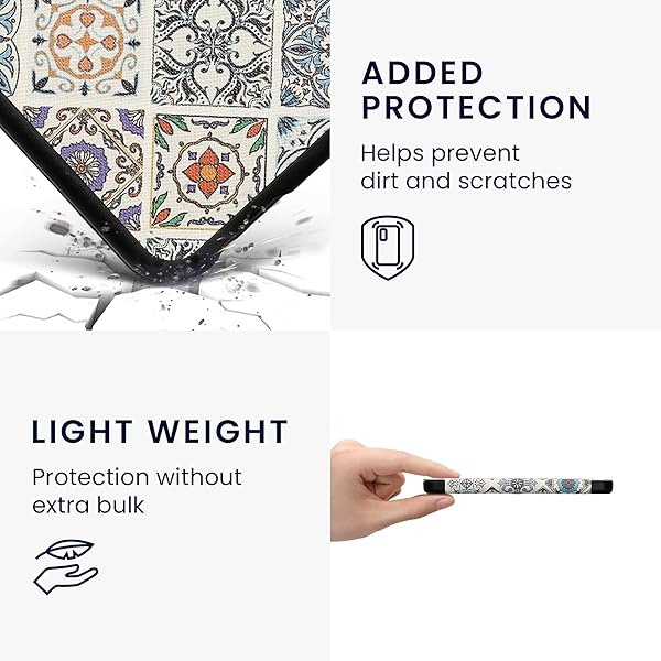 KWMobile Moroccan Tiles Case for Barnes & Noble Nook Glowlight 4/4e - Stylish eReader Cover - Image 6