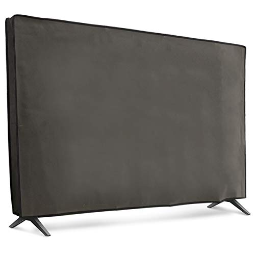 kwmobile Dust Cover for 55 Inch TV Fabric Case Protector for Indoor Flat Screen TVs Dark Grey - Image 2