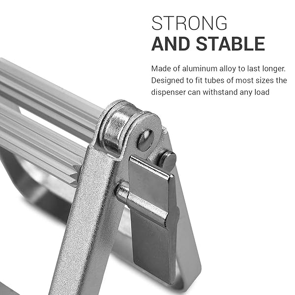 KWMobile Metal Toothpaste Tube Squeezer: Versatile Dispenser for Hair Dye, Paint, Creams & Cosmetics - Image 5