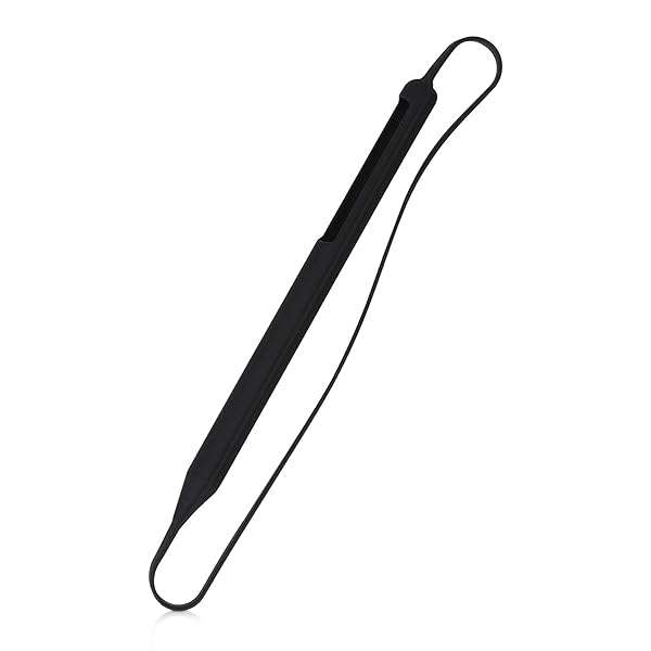 KWMobile Silicone Skin for Apple Pencil 2 - Soft Flexible Grip Sleeve in Black