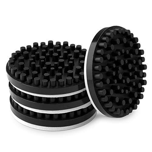 KWMobile Turntable Isolation Feet - 4 Pack Silicone Anti-Vibration Pads for HiFi Audio Systems & Record Players