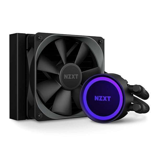 NZXT NZXT Kraken 120 AIO RGB CPU Cooler - Quiet, Effective Liquid Cooling with Ring RGB LEDs & Aer P 120mm Fans