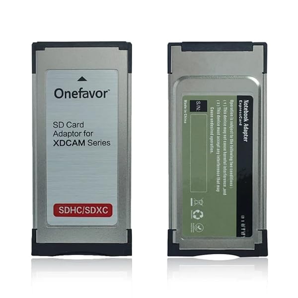 Onefavor SXS Card Adapter for Sony XDCAM: Convert SD/SDHC/SDXC to SXS Memory Card for EX1R & EX280
