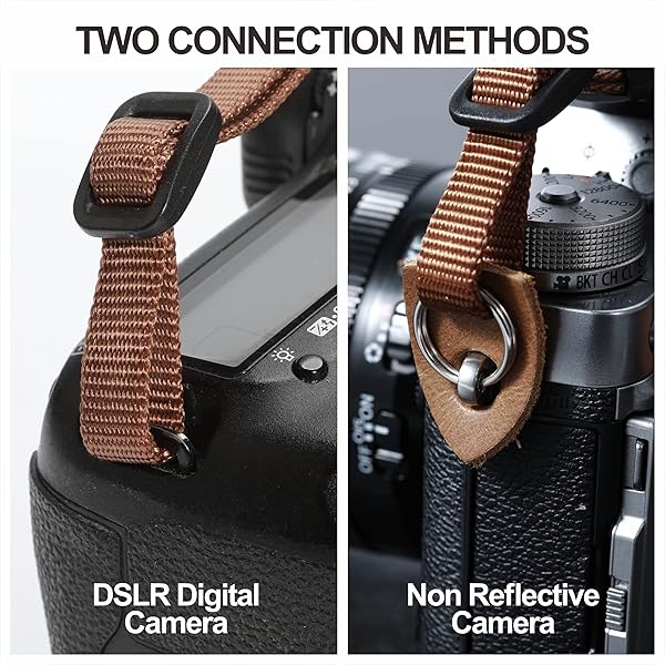 Padwa Lifestyle Vintage Camera Strap 2 Inch Wide Crazy Horse Cowhide Embroidered Universal Neck Shoulder Crossbody for DSLR Photographers - Image 6